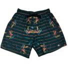 Short Curto Tactel com Elastano Estampado Listras Floral Track