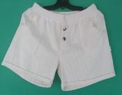 Short de algodão cru