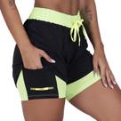 Short de Corrida Feminino Short Interno Com Bolso Cadarço Orbis - VERDE