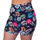 Short de Piscina Feminino Bermuda de Praia Plus Size Estampada Uv+ Poliamida Moda Praia Evangélica