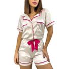 Short Doll Americano cetim off Pijama Baby Roupa Dormir Short Doll Americano cetim off Pijama Baby Roupa Dormir