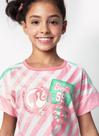 Short doll kids menina eco barbie rosa puket tamanho:6 Short doll kids menina eco barbie rosa puket tamanho:6