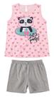 Short Doll Panda Rosa