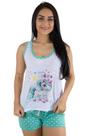 Short Doll Pijama Curto Baby Doll Verão Unicórnio