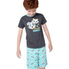 Short Doll Teen Menino Eco Família Pets Mescla Escuro Puket Tamanho:14