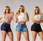 Short e Bermuda Jeans Feminina Lycra Elastano Short e Bermuda Jeans Feminina Lycra Elastano
