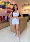 Short e top com camisa dupla tamanho único