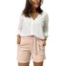 Short em Algodão com Cinto em Corda