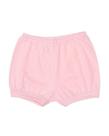 Short em Malha de Algodão com Punho Rosa Claro Feminino Short em Malha de Algodão com Punho Rosa Claro Feminino