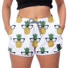 Short Feminino Abacaxi Caminhada Básico Passeio Fitness Runner Surf Short Feminino Abacaxi Caminhada Básico Passeio Fitness Runner Surf