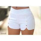 short feminino branco p short feminino branco p