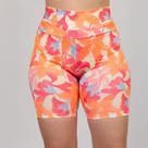 Short Feminino de Piscina Bermuda de Hidroginástica Praia Estampada Uv50+