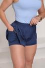Short Feminino Duplo Esportivo com Bolso Interno para Treino e Conforto Short Feminino Duplo Esportivo com Bolso Interno para Treino e Conforto
