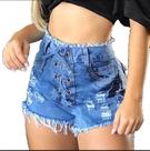 Short Feminino Jeans Cintura Alta Maravilhoso Short Feminino Jeans Cintura Alta Maravilhoso