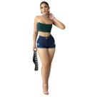 Short Feminino Jeans Curto Escuro Short Feminino Jeans Curto Escuro