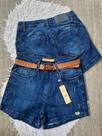 Short feminino jeans tecido tecnologia megaflex com 45% de strech 10519