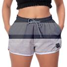 Short Feminino Listras Academia Casual Básico Lançamento Treino Short Feminino Listras Academia Casual Básico Lançamento Treino
