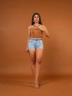 Short Feminino Mom Jeans Premium Estiloso Fashion Com Cinto Short Feminino Mom Jeans Premium Estiloso Fashion Com Cinto