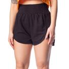 Short Feminino Over Surf Boxer Moletom Preto