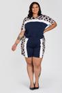 Short Feminino Plus Size Malha Viscose Elastico Cós Detalhe Suede - Serena Short Feminino Plus Size Malha Viscose Elastico Cós Detalhe Suede - Serena