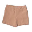 Short Feminino Plus Size Secret Glam Alfaiataria Bege