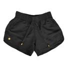 Short feminino praia Tactel adulto na cor preta no tamanho 38