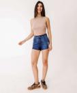 Short Feminino Puídos Bolsos-01033