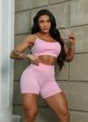 Short Fitness Cintura Alta Modelador Premium: Conforto e Performance para Treino