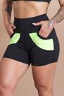 Short Fitness Feminino Cintura Alta Academia Com Bolso F7 NEW STYLE Short Fitness Feminino Cintura Alta Academia Com Bolso F7 NEW STYLE