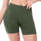 Short Fitness Rib Cós Largo e Alto Alcaparra Short Fitness Rib Cós Largo e Alto Alcaparra