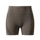 Short Fitness Sem Empina Cintura Confortável Yoga Alto Tecido Macio COR:MARROMTAMANHO:P/M
