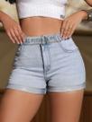Short Hot Pants com Cinto Personalizado PitBull Jeans 90035 COR:AZUL CLAROTAMANHO:40
