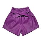 Short Infantil Couro material sintético Menina Blogueirinha Mini Diva Short Infantil Couro material sintético Menina Blogueirinha Mini Diva