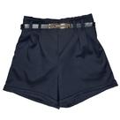 Short Infantil Menina Alfaiataria Social Com Cinto