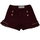 Short Infantil Menina com Botões Frontais e Babado Magnolia