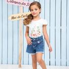 Short Infantil Menina Jeans - Paraíso