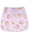 Short Infantil Menina Total Print Ursinho Lilás Cinti