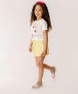 Short Infantil Moletinho Clochard Tam 4 a 10-80102