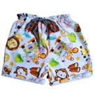 Short infantil tactel Mauricinho Bolofofos Safari menino