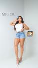 Short Jeans Azul Miller Deluxe Original Cinto Empina Bumbum