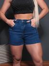 Short Jeans Básico Com Pinça New Vintage de Bolso Forro