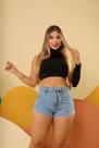 Short jeans cintura alta