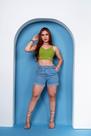 Short jeans cintura alta
