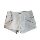 Short Jeans Ellus Leather Denim Ziper