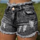 Short jeans feminina
