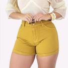 Short Jeans Feminino Charmoso Clássico Cintura Alta Tendência Verão Sofisticado Descolado Estiloso