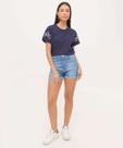 Short Jeans Feminino Cintura Alta-33010