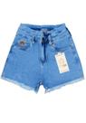 Short Jeans Feminino Desfiado - Trotao Ref:001901 Short Jeans Feminino Desfiado - Trotao Ref:001901
