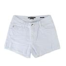 Short Jeans Feminino Lado Avesso Relax Branca - L113043W Short Jeans Feminino Lado Avesso Relax Branca - L113043W