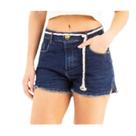 Short Jeans Feminino Via Atual Ref.3554
